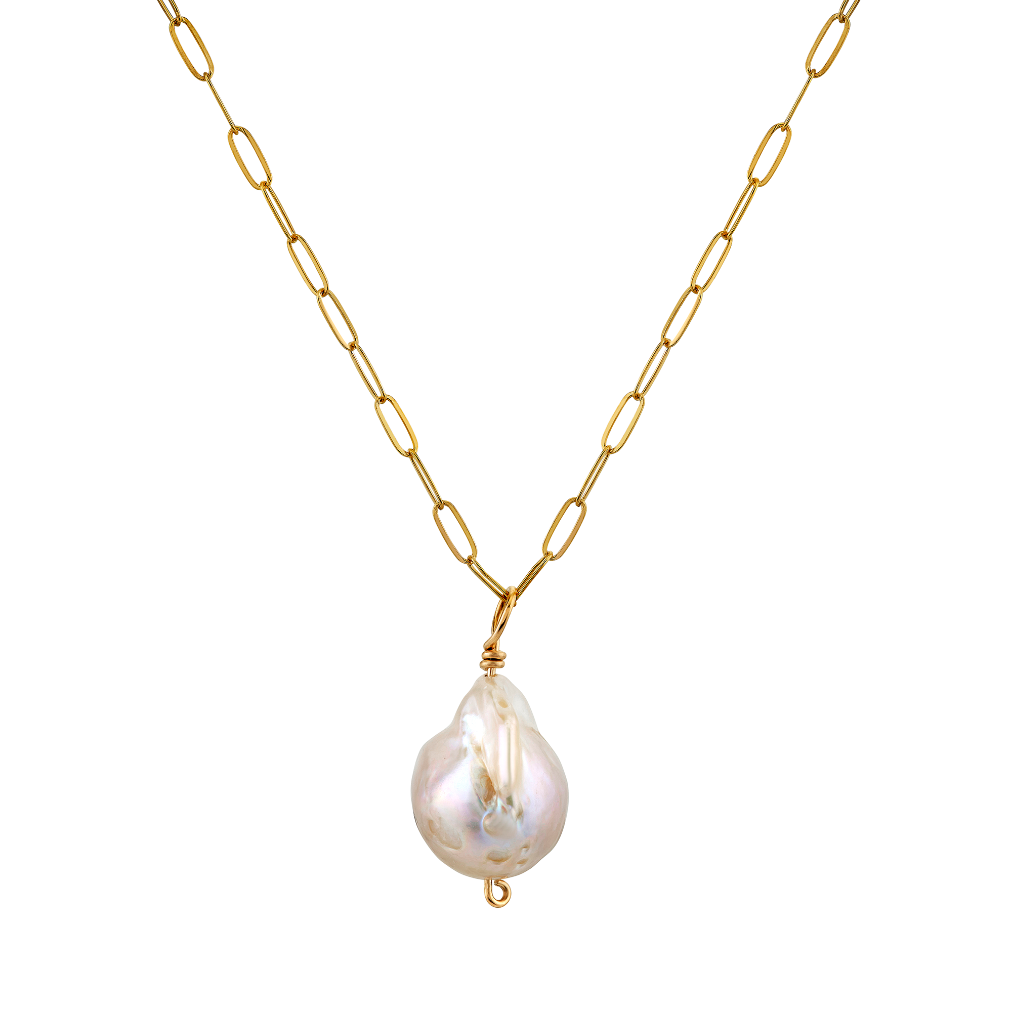 Avery Necklace with Baroque Pearl