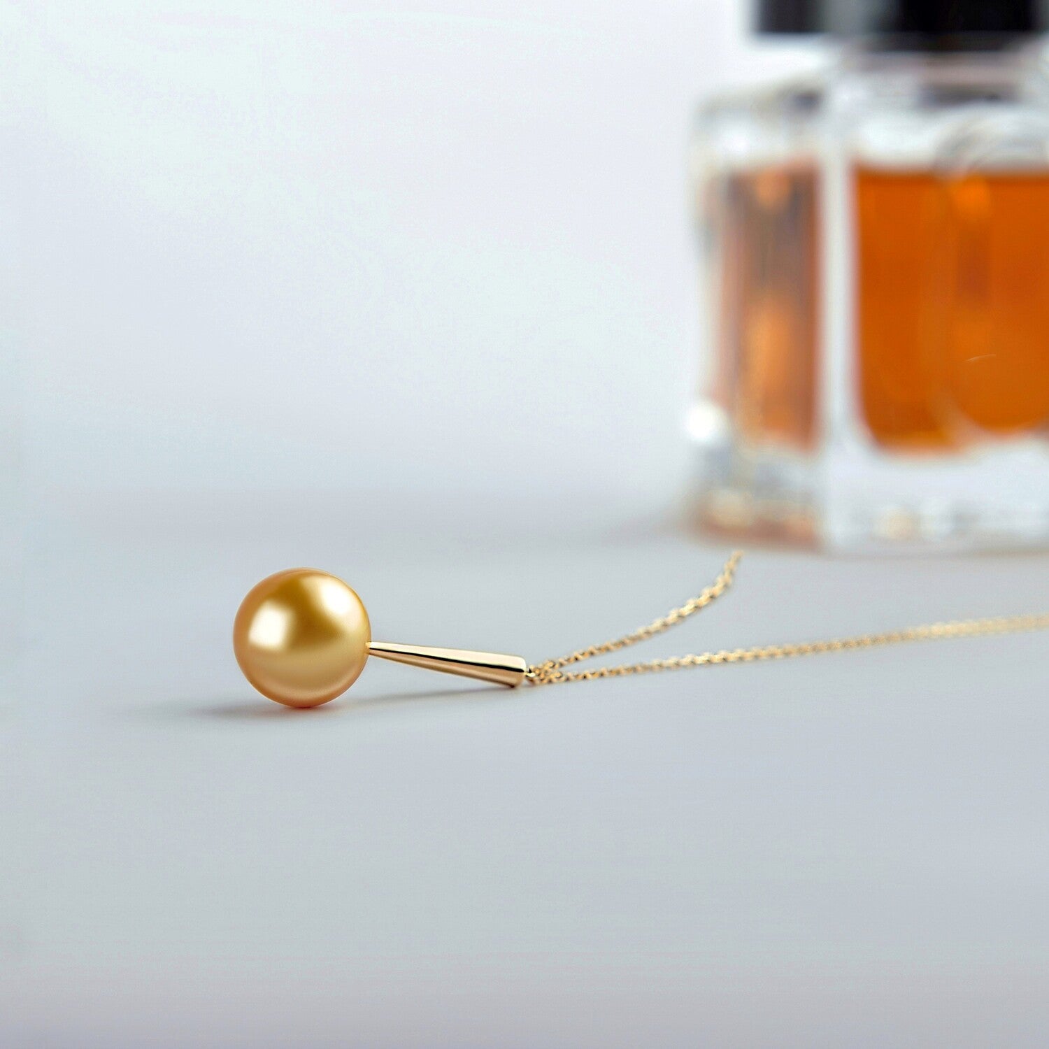 Golden South Sea Pearl Pendant Necklace
